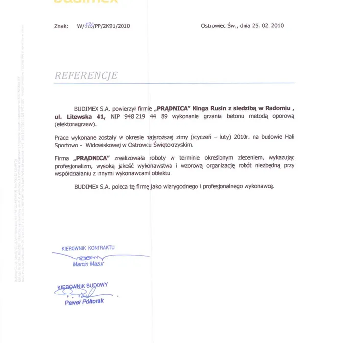 Referencje 1